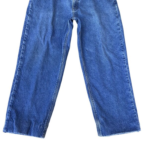 Carhartt VTG Mens 40x30 Relaxed Fit Brown Flannel Lined Jeans Heavy Duty Denim - Picture 12 of 13